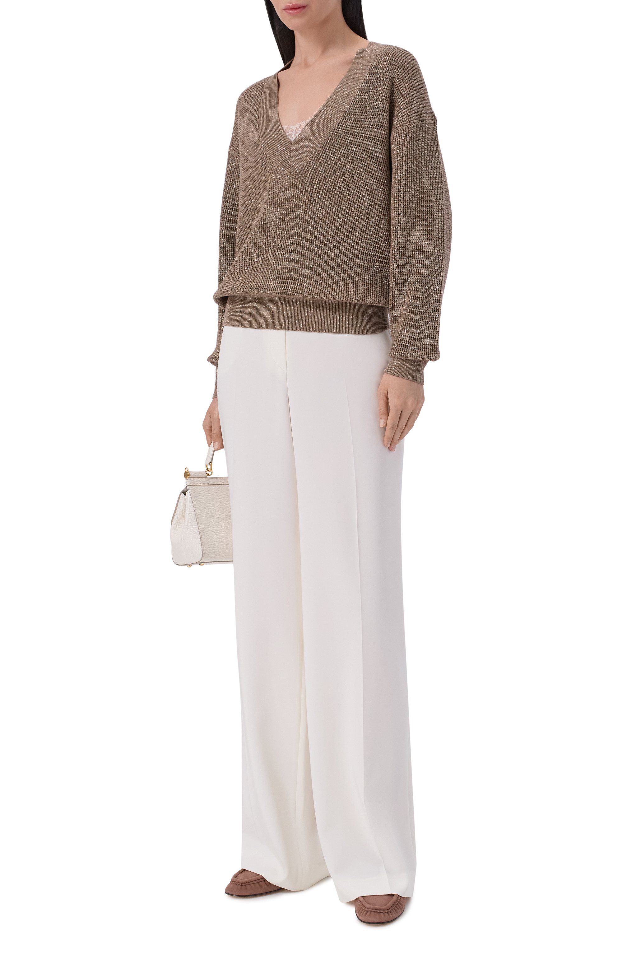 Свитер из хлопка и вискозы BRUNELLO CUCINELLI, арт. MST263312, фото 2