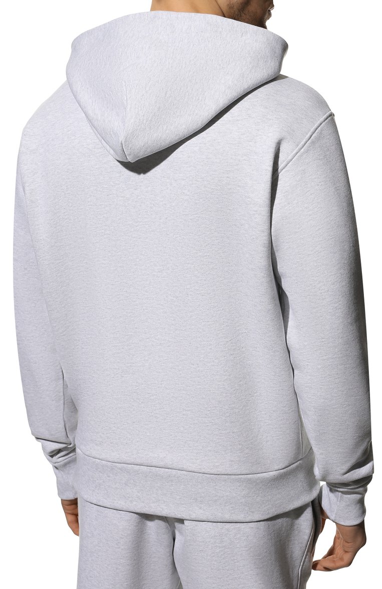Мужской хлопковое худи adidas originals x pharrell williams ADIDAS ORIGINALS светло-серого цвета, арт. HG1809 | Фото 4 (Рукава: Длинные; Материал внешний: Хлопок; Длина (для топов): Стандартные; Мужское Кросс-КТ: свитшот-одежда; Принт: Без принта; Стили: Спорт-шик; Региональные ограничения белый список (Axapta Mercury): Не проставлено)