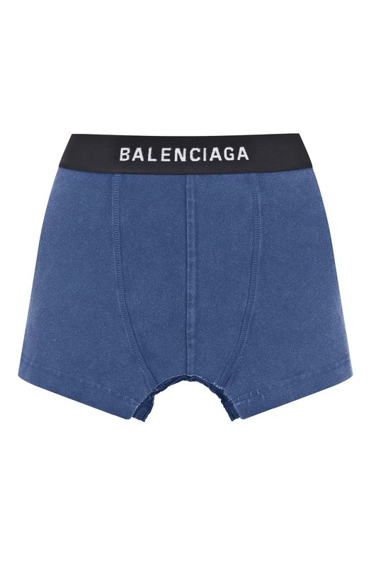 Хлопковая юбка Balenciaga 839695/TSVZ1 Синий 839695/TSVZ1