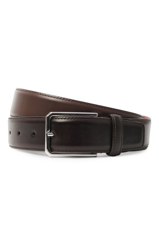 Кожаный ремень Santoni CM35VC003B91EVSY Коричневый CM35VC003B91EVSY