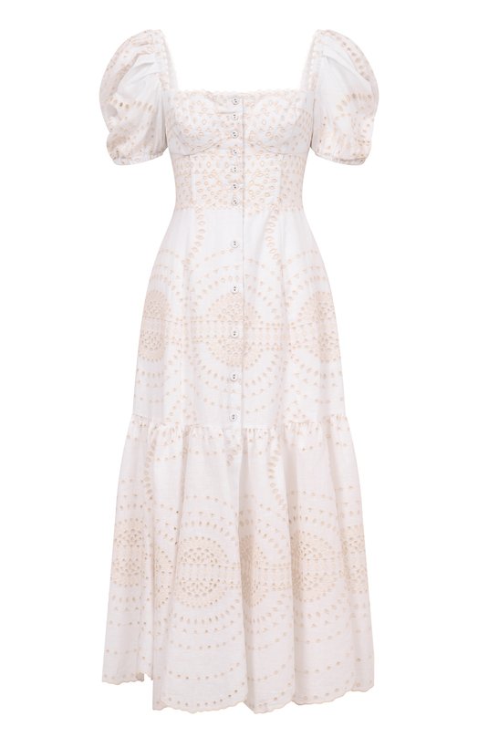 Платье из хлопка и льна Charo Ruiz Ibiza 254614 Белый 254614