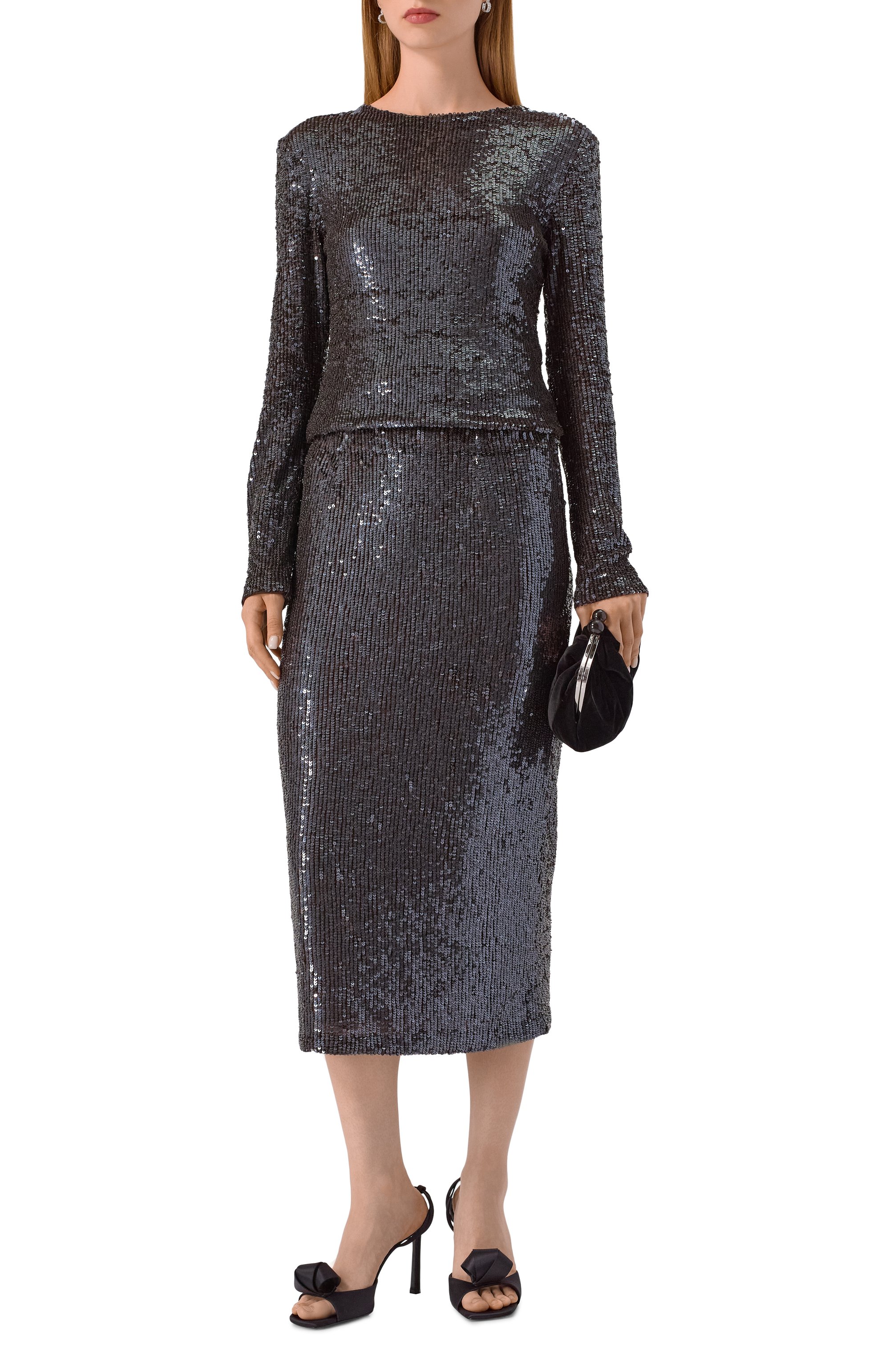 Юбка с отделкой пайетками P.A.R.O.S.H., арт. G0NG25-D621538, фото 2