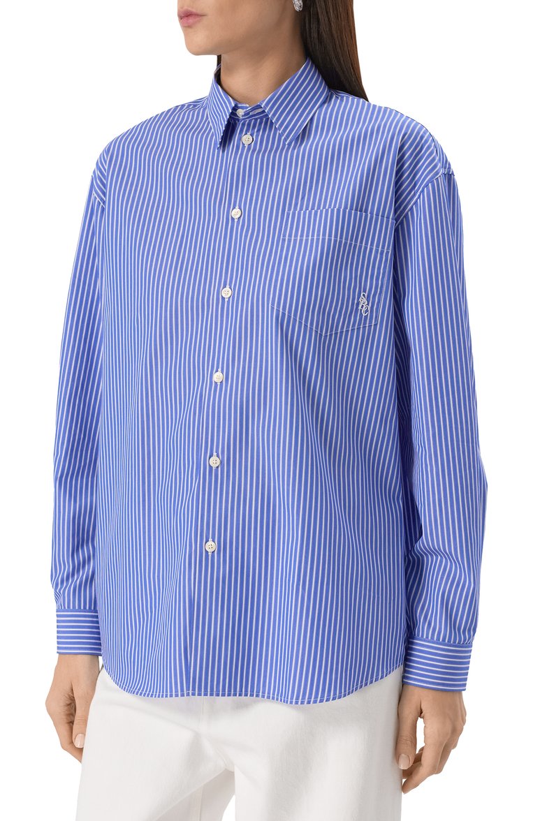 Хлопковая ру�башка SPORTY AND RICH, арт. SI006612302ST02, фото 1
