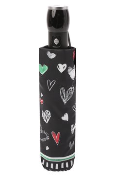 Женский складной зонт MOSCHINO черного цвета, арт. 7948-0PENCL0SE | Фото 5 (Материал: Металл, Синтетический материал, Текстиль; Региональные ограничения белый список (Axapta Mercury): RU, Не проставлено; Нос: Не проставлено; Материал сплава: Проставлено)