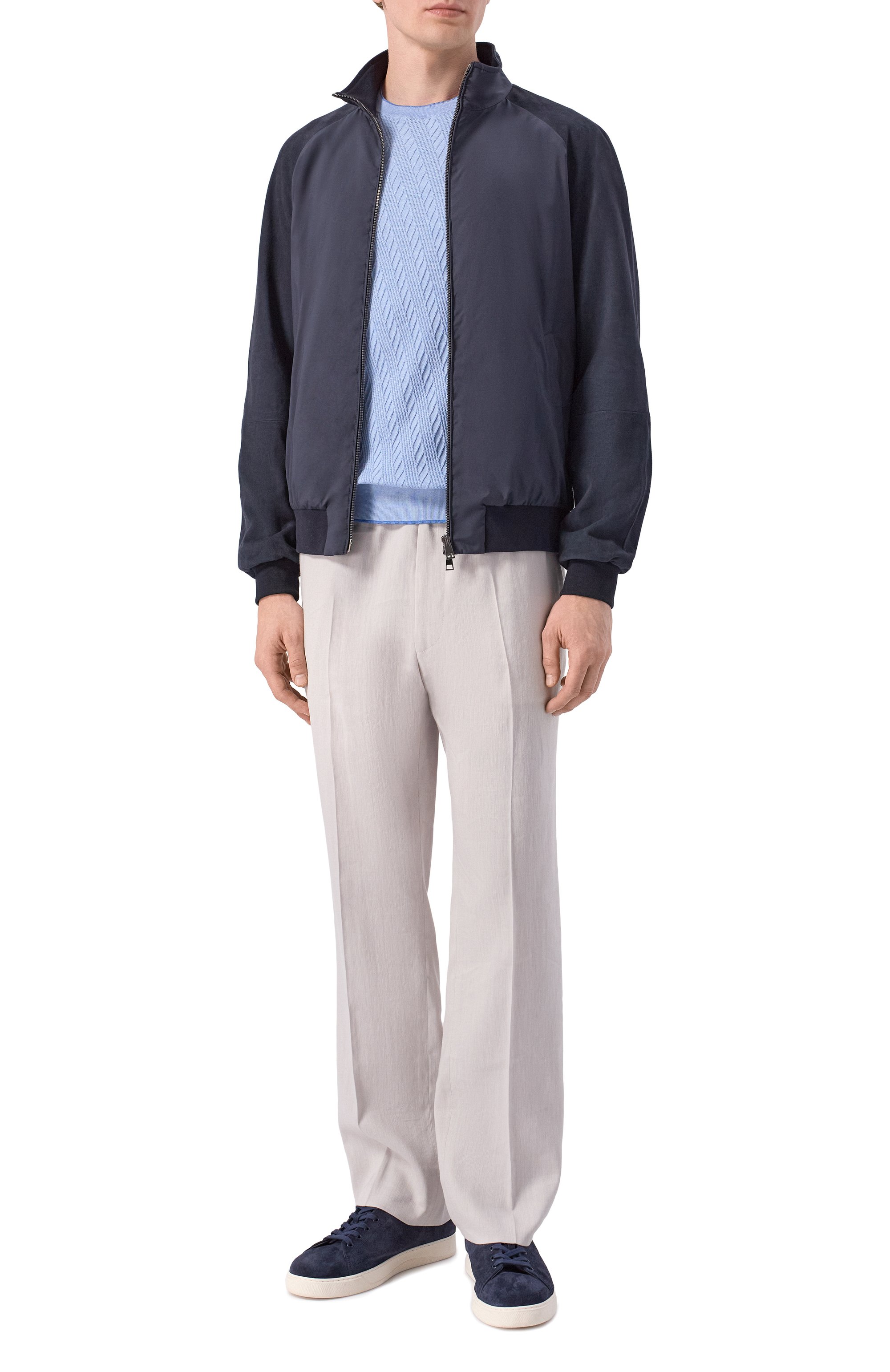 Джемпер из хлопка и шелка ANDREA CAMPAGNA, арт. SU26ST200-00/FST262, фото 2