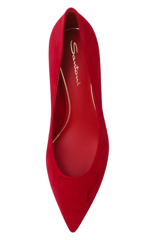 Замшевые туфли Sibille Santoni WDLG71911HI2TMGD Красный  WDLG71911HI2TMGD Фото 6