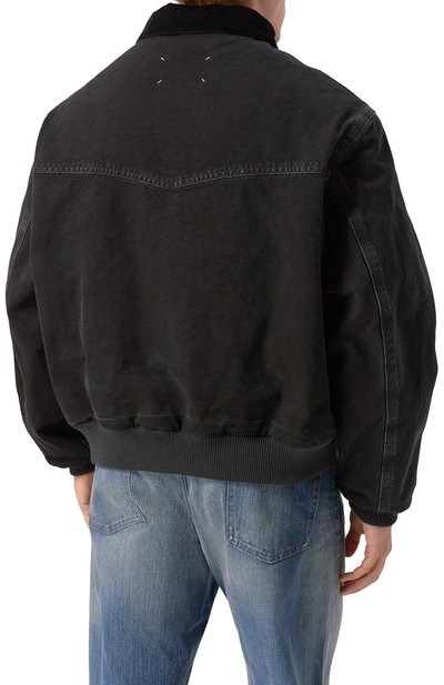 Хлопковый бомбер MAISON MARGIELA черного цвета по цене 287500 руб., арт. S50AM0640/M35255, фото 4 Хлопковый бомбер MAISON MARGIELA, арт. S50AM0640/M35255, фото 4