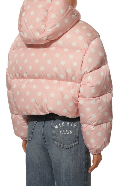 Пуховик MIU MIU светло-розового цвета по цене 240000 руб., арт. ML721-1ZHI-F0V4C, фото 4 Пуховик MIU MIU, арт. ML721-1ZHI-F0V4C, фото 4