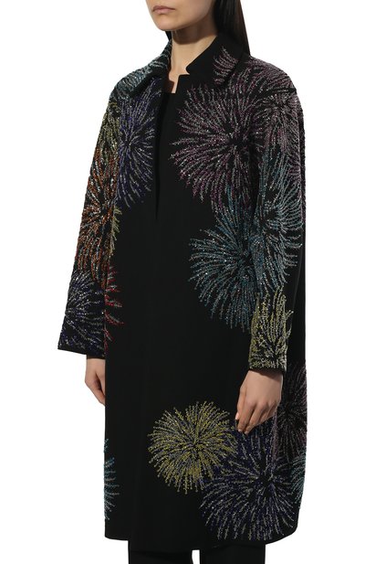 Хлопковое пальто DRIES VAN NOTEN черного цвета по цене 315000 руб., арт. 221-030230-4213, фото 3 Хлопковое пальто DRIES VAN NOTEN, арт. 221-030230-4213, фото 3