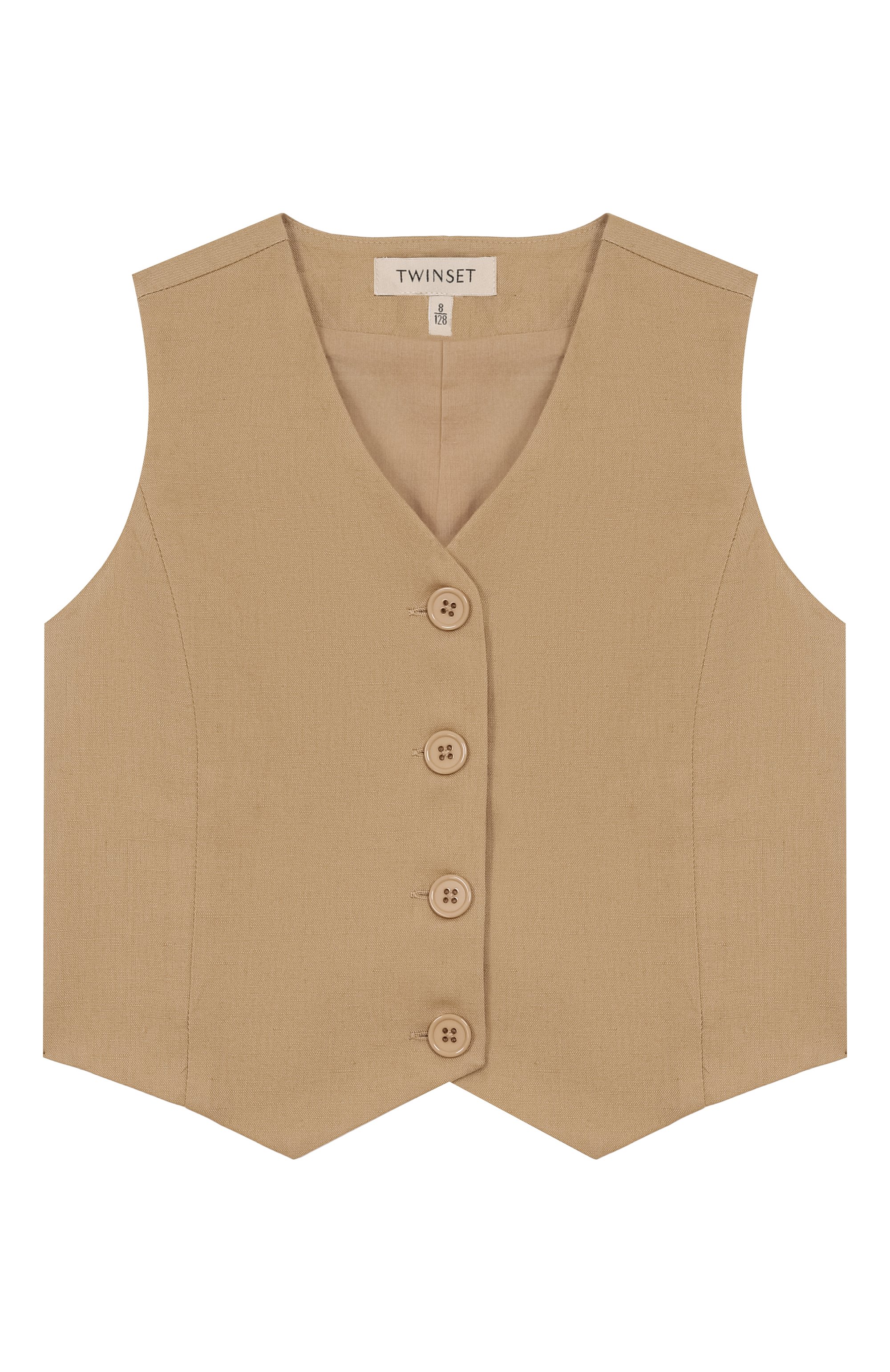 Жилет изо льна и хлопка TWINSET, арт. 251GJ2402, фото 1