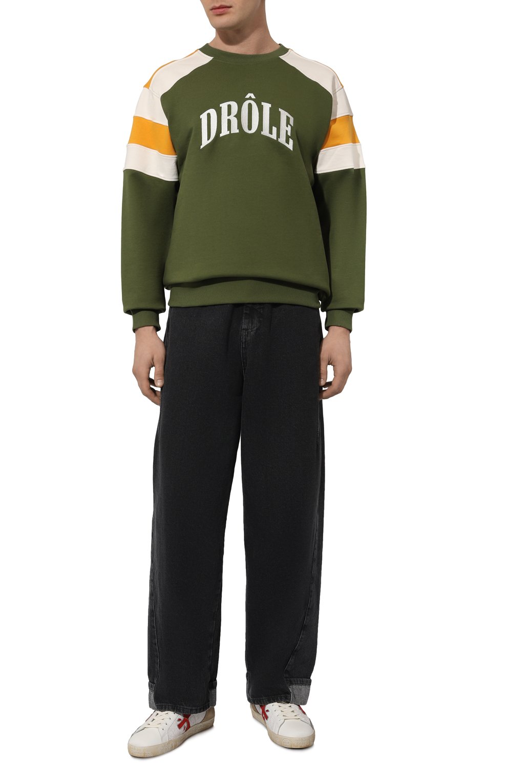 Хлопковый свитшот DROLE DE MONSIEUR, арт. D-SW137-C0127-KK, фото 2