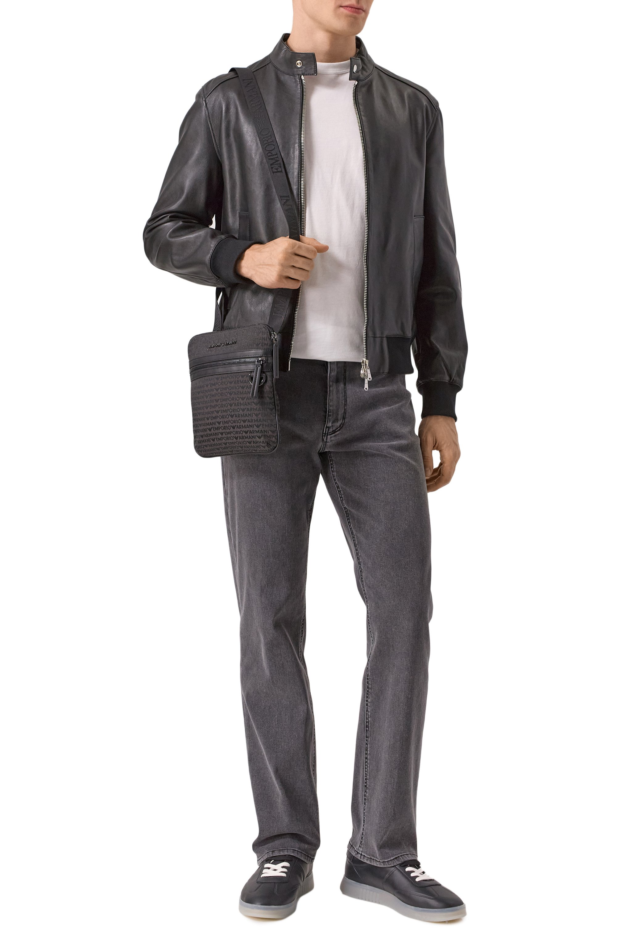 Сумка EMPORIO ARMANI темно-серого цвета по цене 30850 руб., арт. EM001780/AF13823, фото 7 Сумка EMPORIO ARMANI, арт. EM001780/AF13823, фото 7