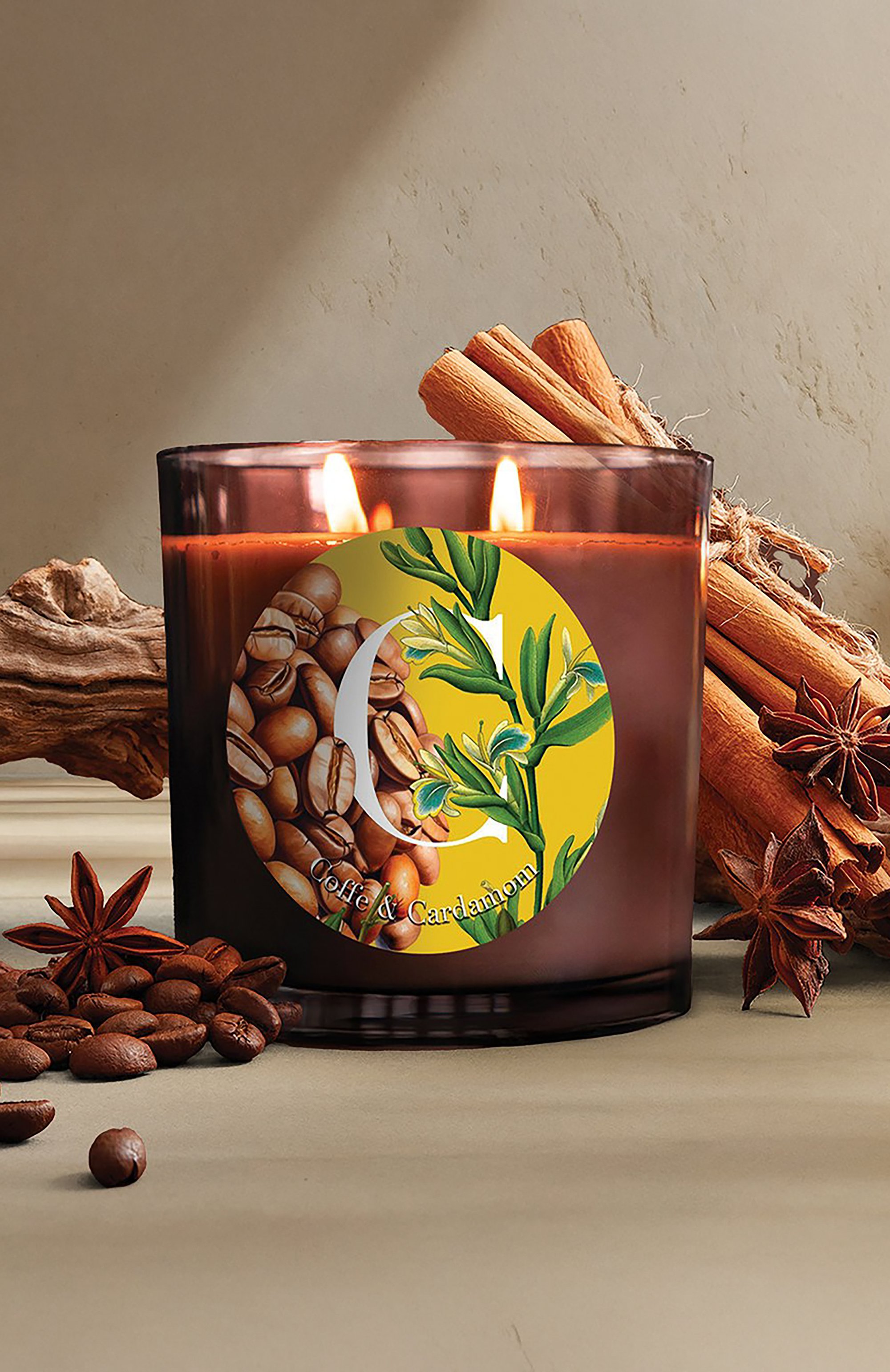 Свеча coffee & cardamon (200g) PERNICI, арт. 8001962090568, фото 3