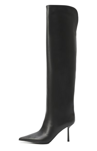 Кожаные ботфорты bella 80 LE SILLA черного цвета по цене 127500 руб., арт. 4276Y080BXPPESY, фото 4 Кожаные ботфорты bella 80 LE SILLA, арт. 4276Y080BXPPESY, фото 4