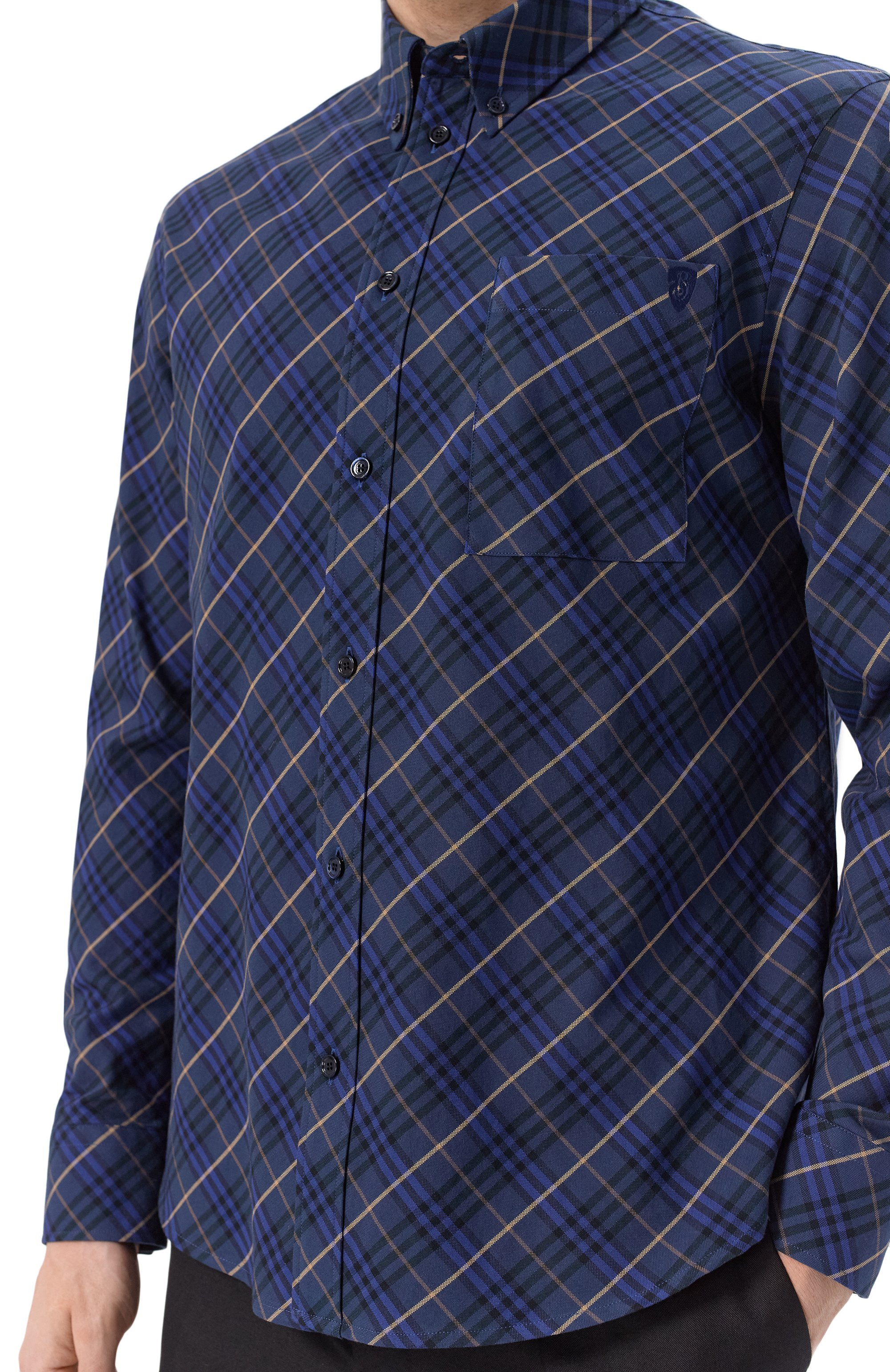 Хлопковая рубашка BURBERRY, арт. 8104073, фото 5