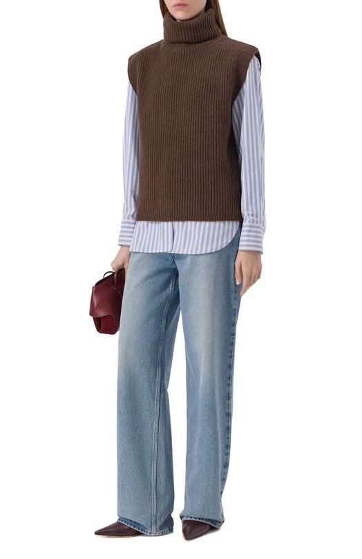 Кашемировый жилет arch4 KNVS20202 Коричневый  KNVS20202 Фото 2