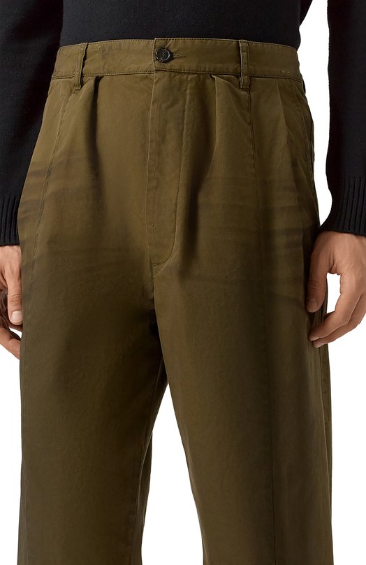 Хлопковые брюки Dsquared2 S74KB1063/S41794 Хаки  S74KB1063/S41794 Фото 5