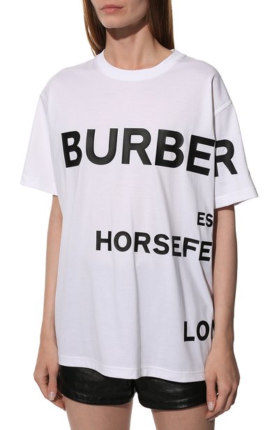 Хлопковая футболка BURBERRY, арт. 8048748, фото 3