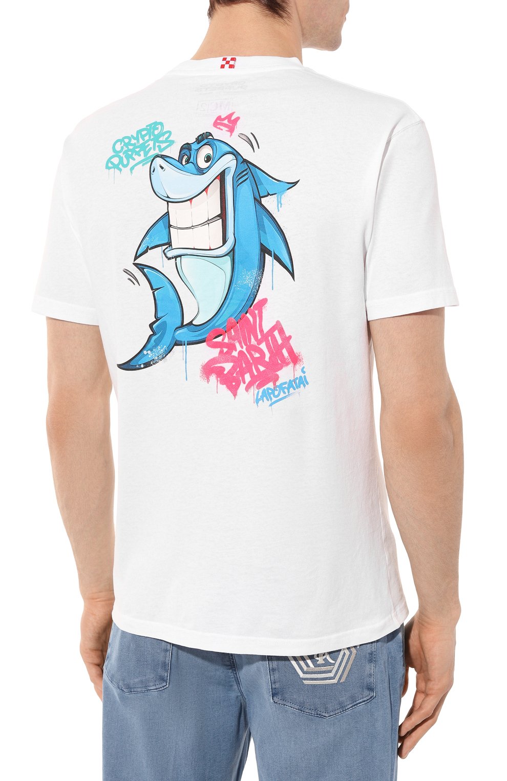 Хлопковая футболка crypto puppets x mc2 saint barth MC2 SAINT BARTH, арт. STBM/P0RT0FIN0/06500D, фото 4