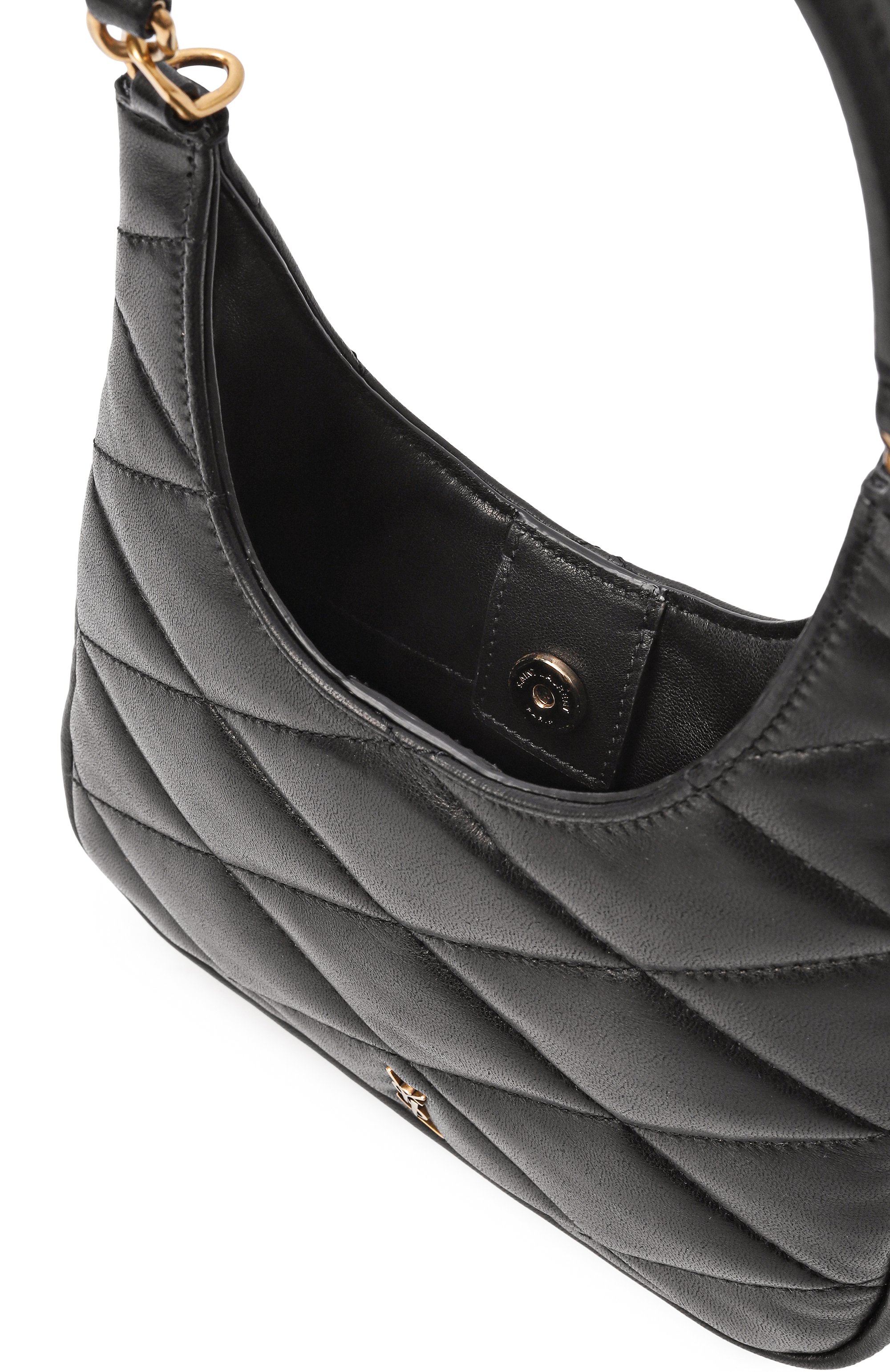 Сумка sade SAINT LAURENT черного цвета по цене 246500 руб., арт. 793608/1EL07, фото 5 Сумка sade SAINT LAURENT, арт. 793608/1EL07, фото 5