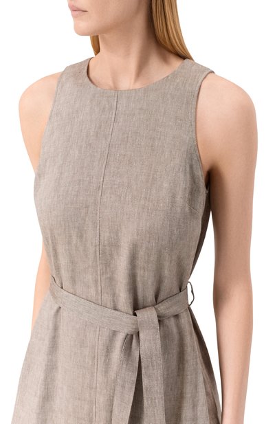 Платье изо льна и вискозы LORENA ANTONIAZZI, арт. E2624AB34A/5154, фото 4