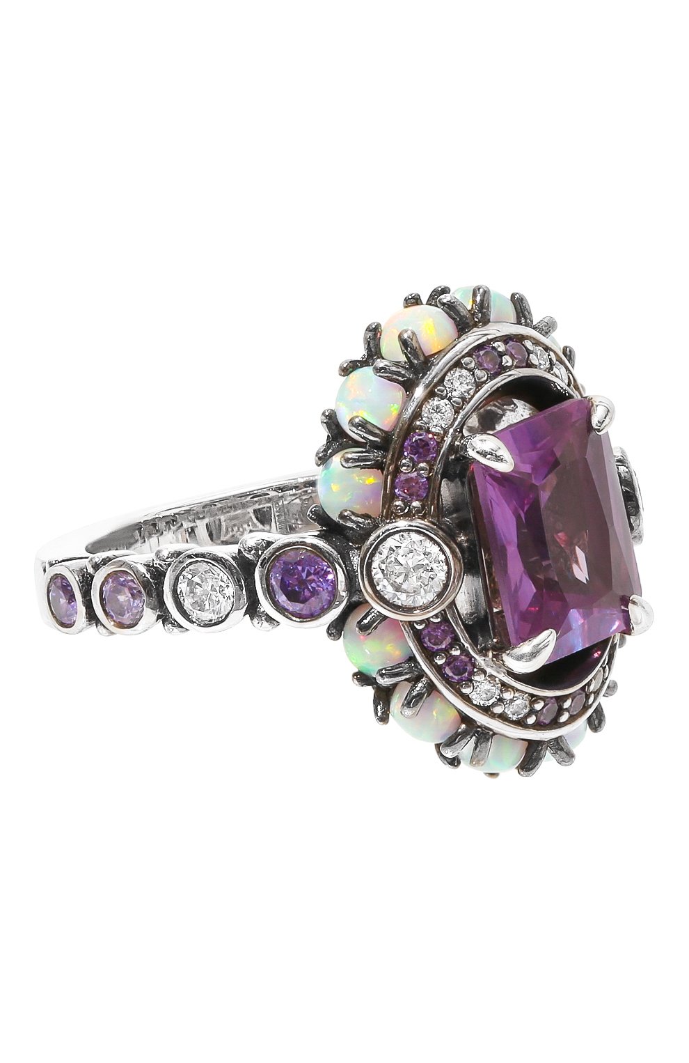 Кольцо opal mist QUEENSBEE сиреневого цвета по цене 81510 руб., арт. 101240, фото 1 Кольцо opal mist QUEENSBEE, арт. 101240, фото 1
