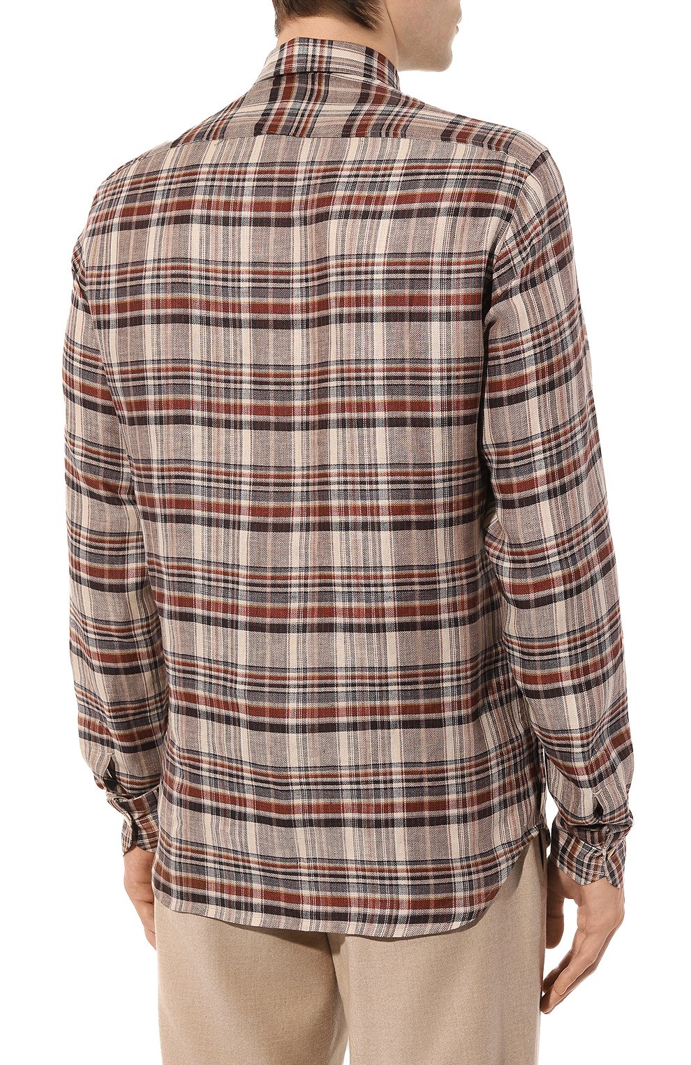 Льняная рубашка KITON, арт. UMCBUBAH0841404, фото 4