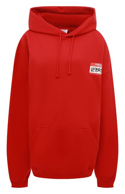 Женский хлопковое худи VETEMENTS, арт. UE52TR390R 1601/W