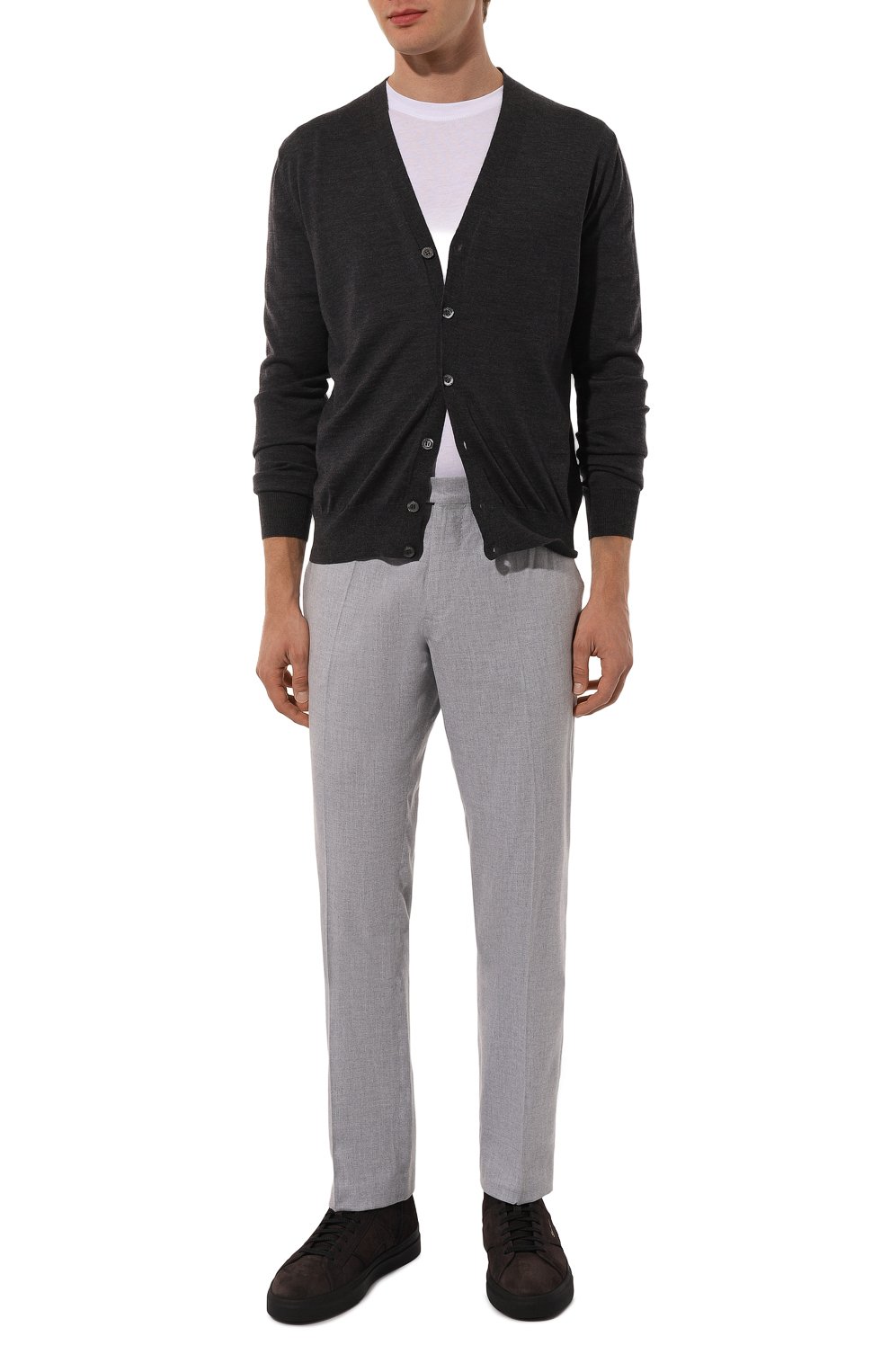 Замшевые кеды gloria SANTONI, арт. MBGG21933NE0PSEY, фото 2