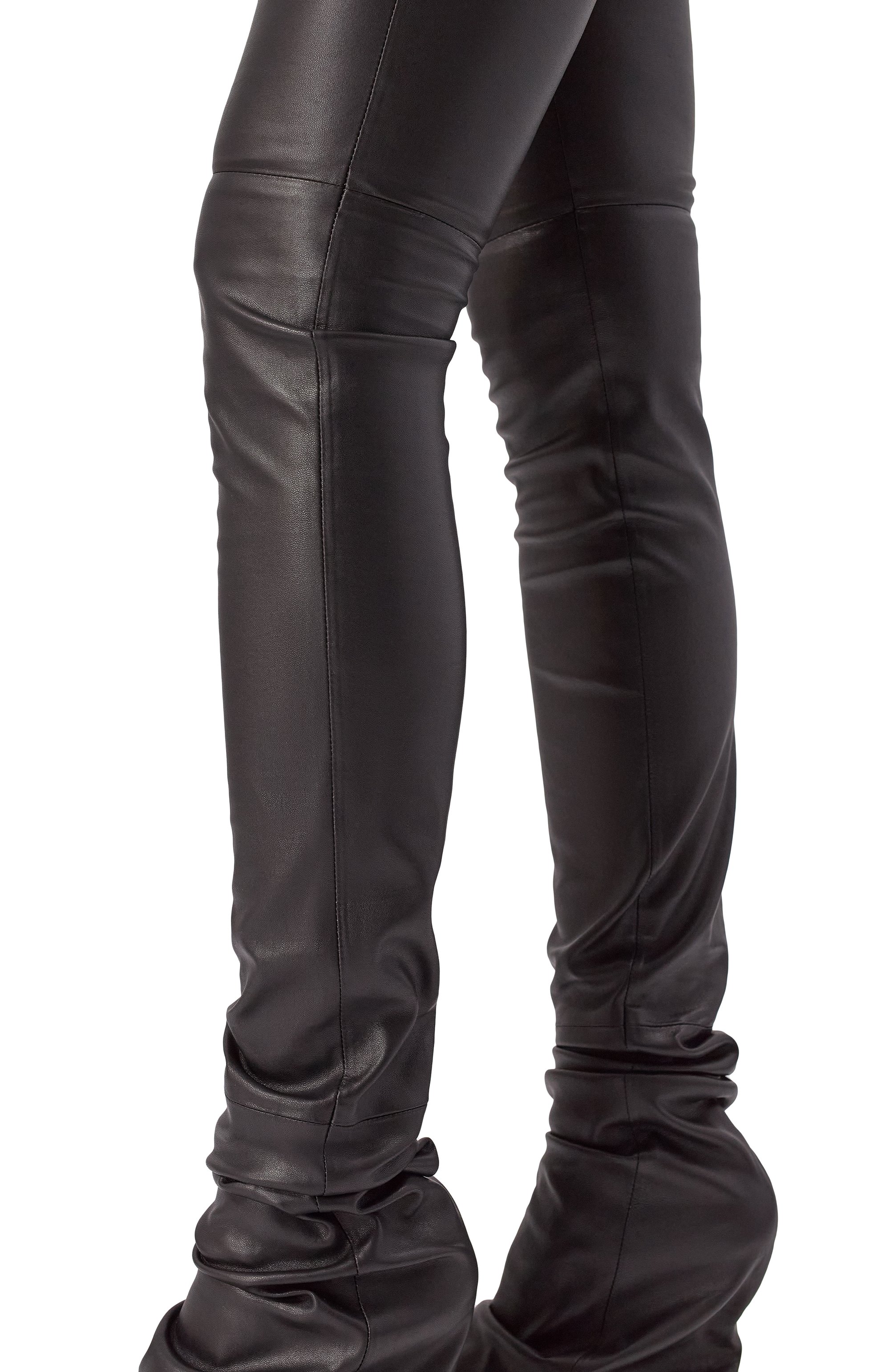 Кожаные брюки DOLCE & GABBANA, арт. FTDFKL/HULYL, фото 5