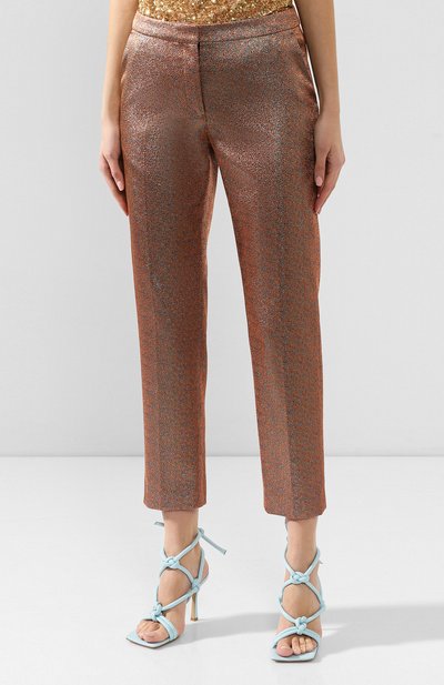 Брюки из вискозы DRIES VAN NOTEN золотого цвета по цене 69950 руб., арт. 192-10952-8141, фото 3 Брюки из вискозы DRIES VAN NOTEN, арт. 192-10952-8141, фото 3