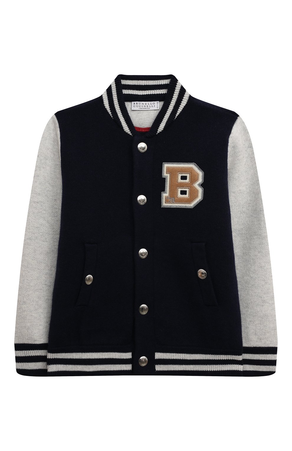 Бомбер BRUNELLO CUCINELLI синего цвета по цене 86900 руб., арт. B36MBH004A, фото 1 Бомбер BRUNELLO CUCINELLI, арт. B36MBH004A, фото 1