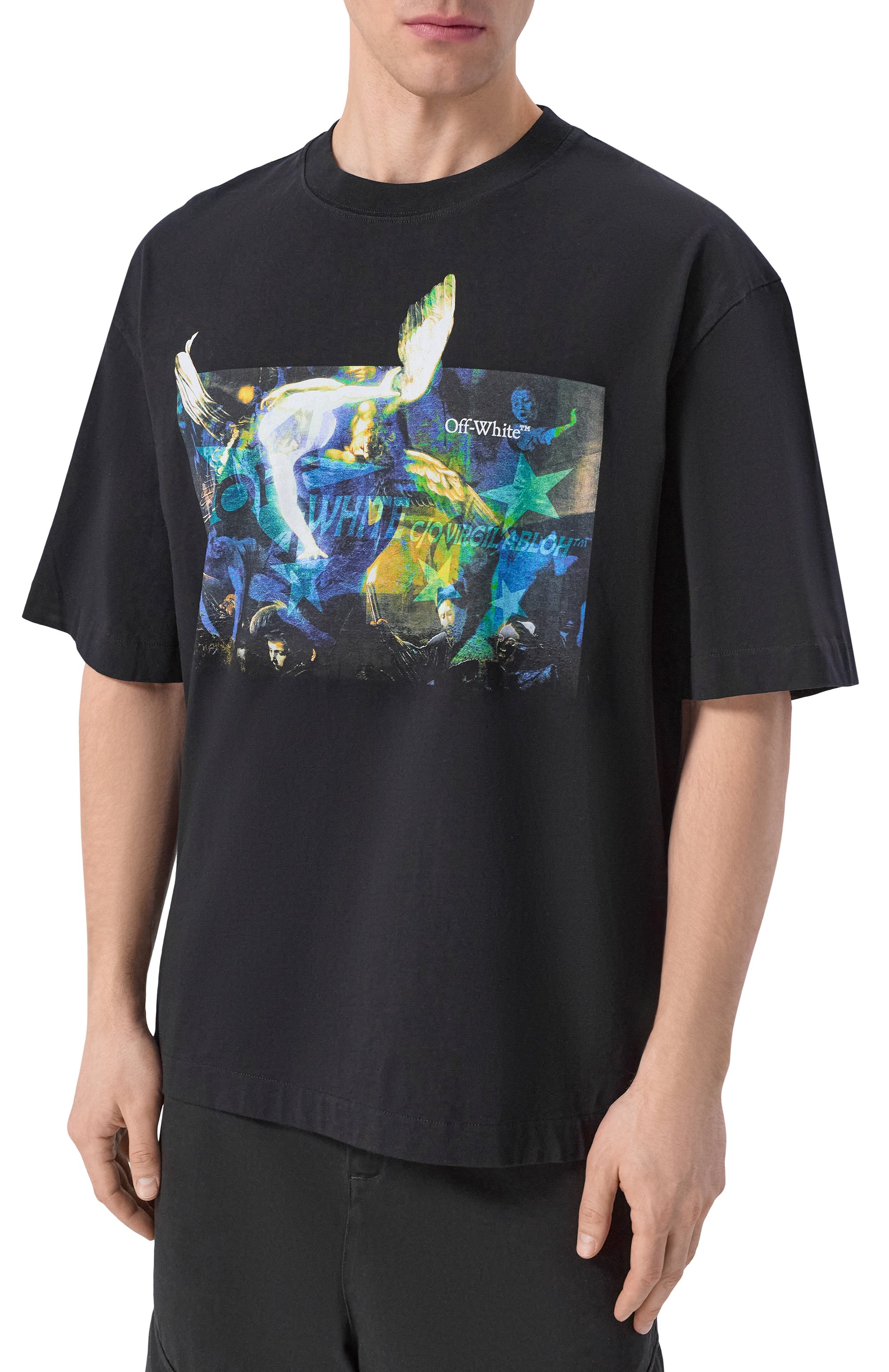 Хлопковая футболка OFF-WHITE, арт. 0MAA120S26JER00C, фото 3