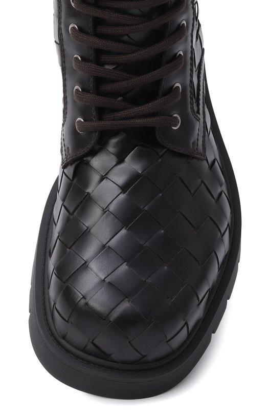 Кожаные ботинки Haddock Bottega Veneta 837876/V2WTA Коричневый  837876/V2WTA Фото 5
