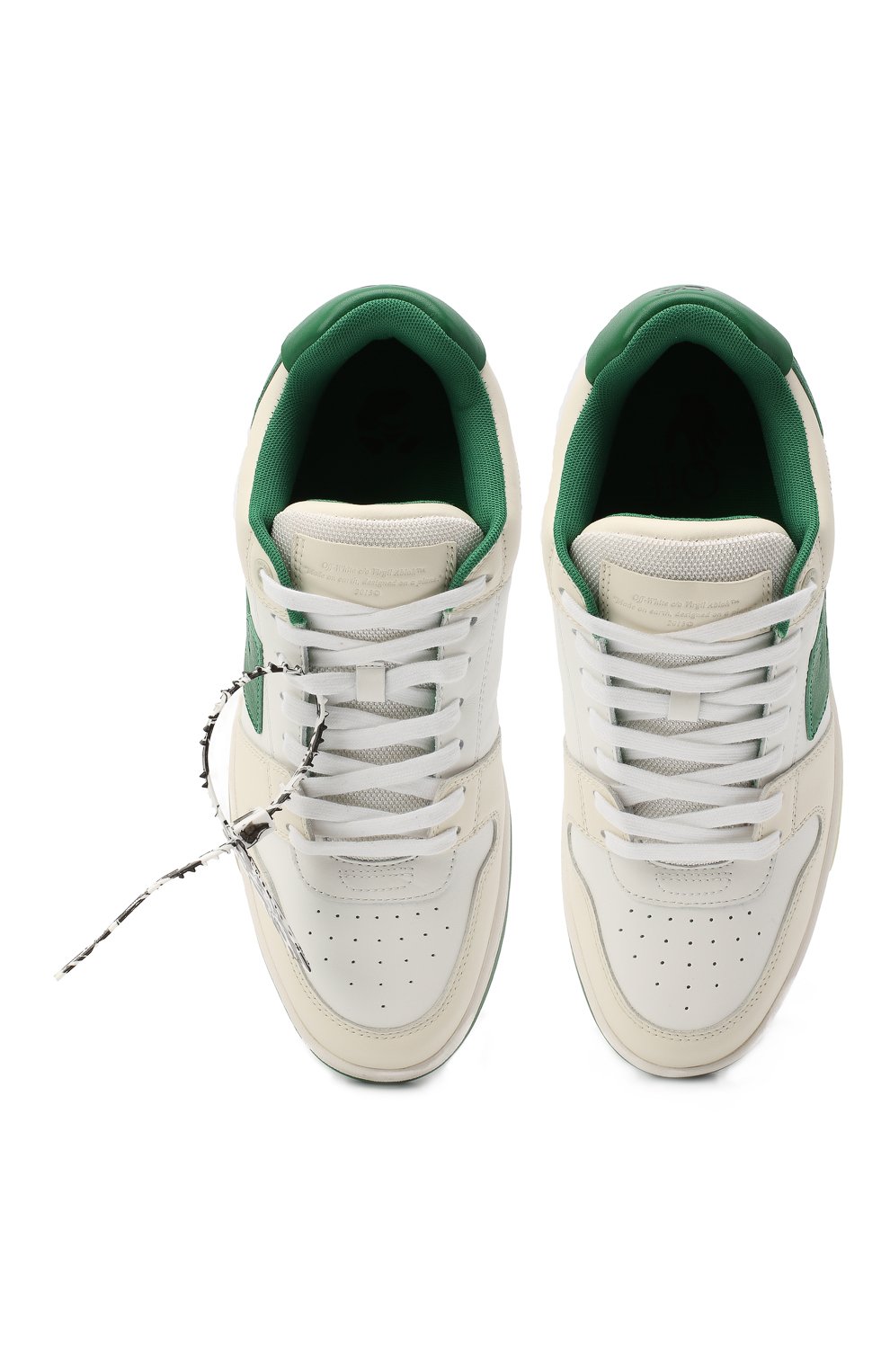 Кожаные кеды out of office OFF-WHITE, арт. 0MIA189F20LEA0010155, фото 5