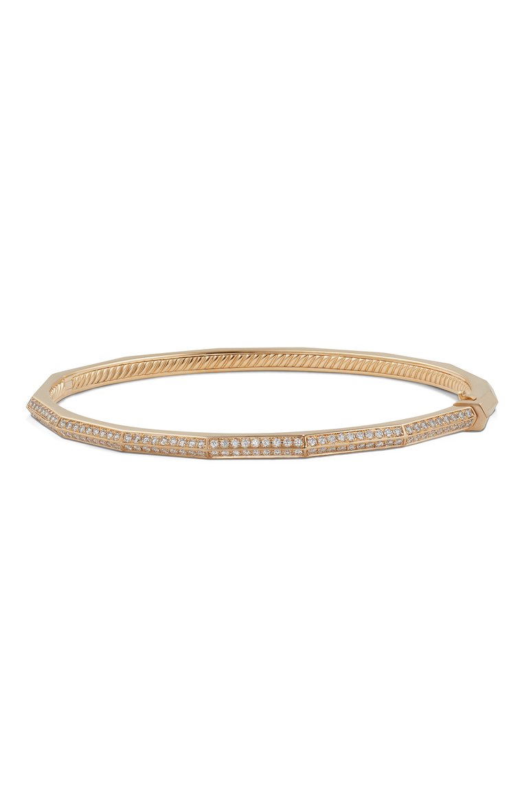 Женский браслет DAVID YURMAN бесцветного цвета, арт. B13023D88ADI | Фото 1 (Материал сплава: Желтое золото; Драгоценные камни: Бриллианты; Региональные ограничения белый список (Axapta Mercury): Не проставлено; Нос: Не проставлено)