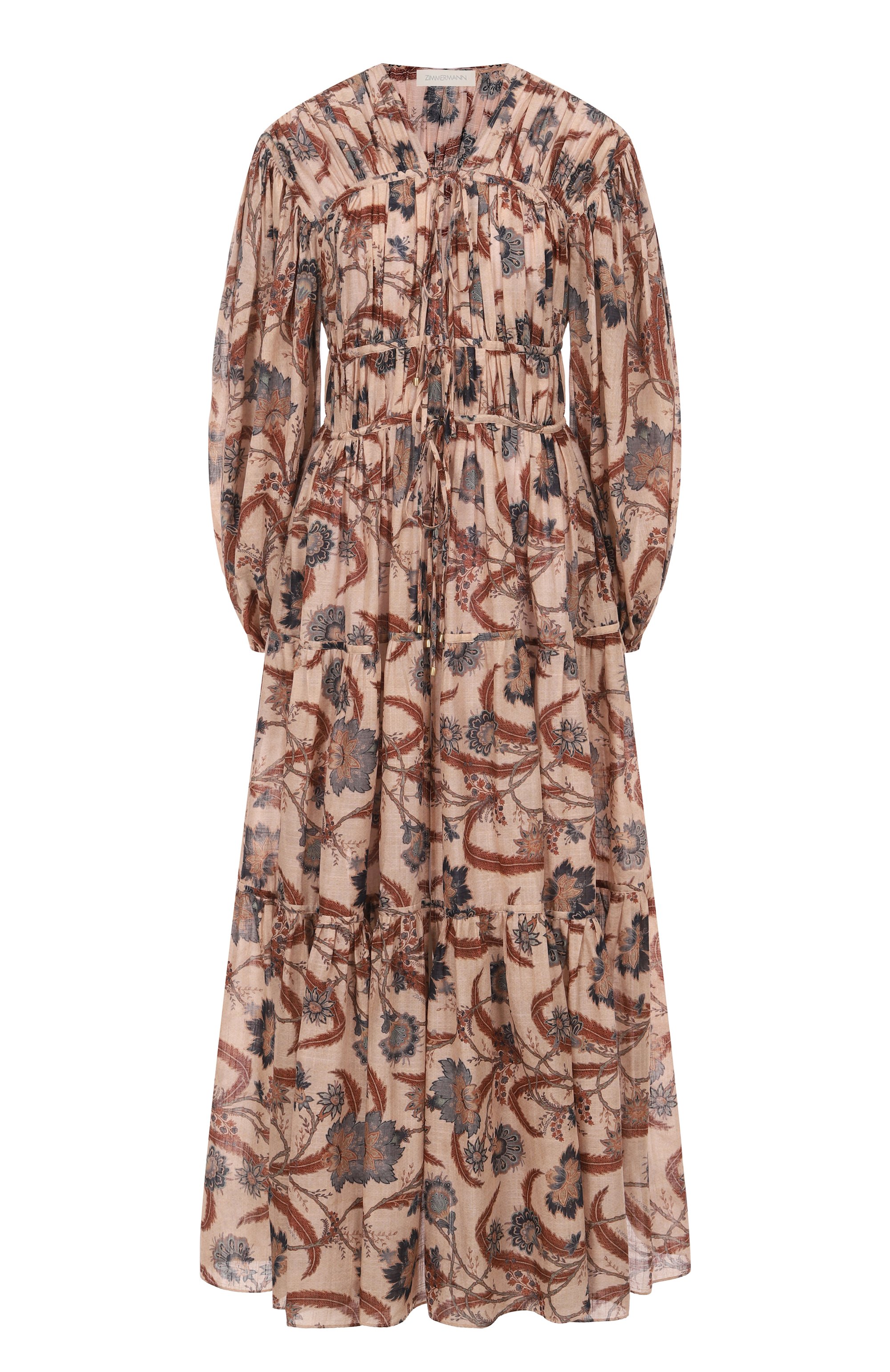Хлопковое платье ZIMMERMANN, арт. 4208DSS253, �фото 1