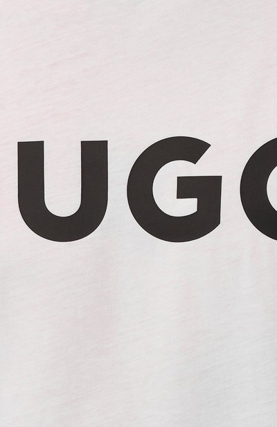 Хлопковая футболка HUGO, арт. 50467556, фото 5