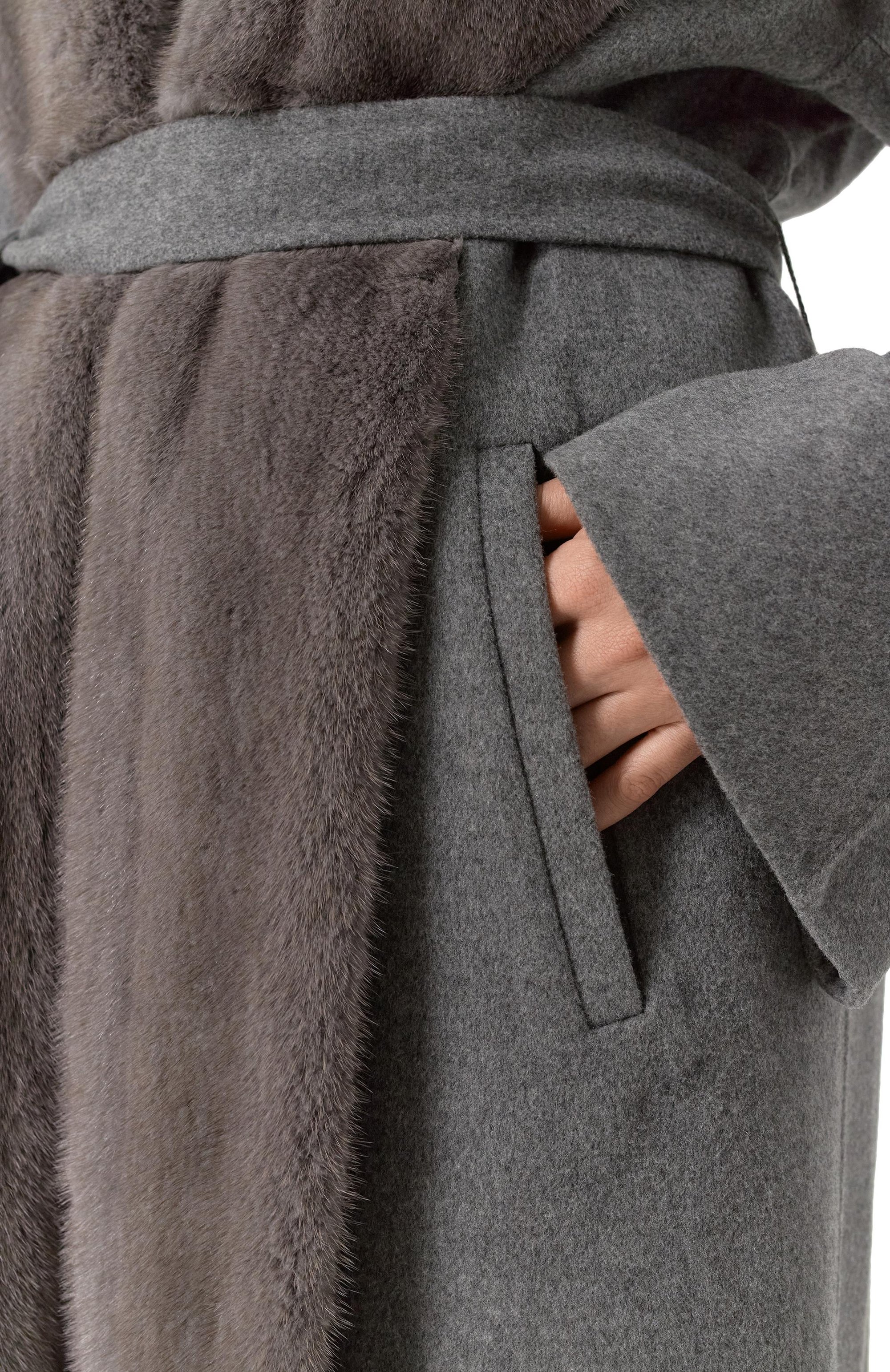 Пальто из шерсти и кашемира с отделкой из норки MVST, арт. FTBPL-Y326V, фото 5