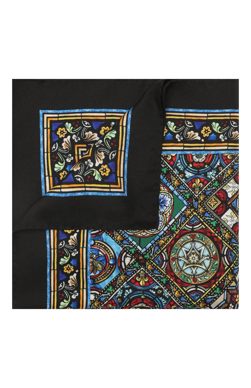 Шелковый платок DOLCE & GABBANA разноцветного цвета по цене 15600 руб., арт. GR412E/G0T15, фото 1 Шелковый платок DOLCE & GABBANA, арт. GR412E/G0T15, фото 1