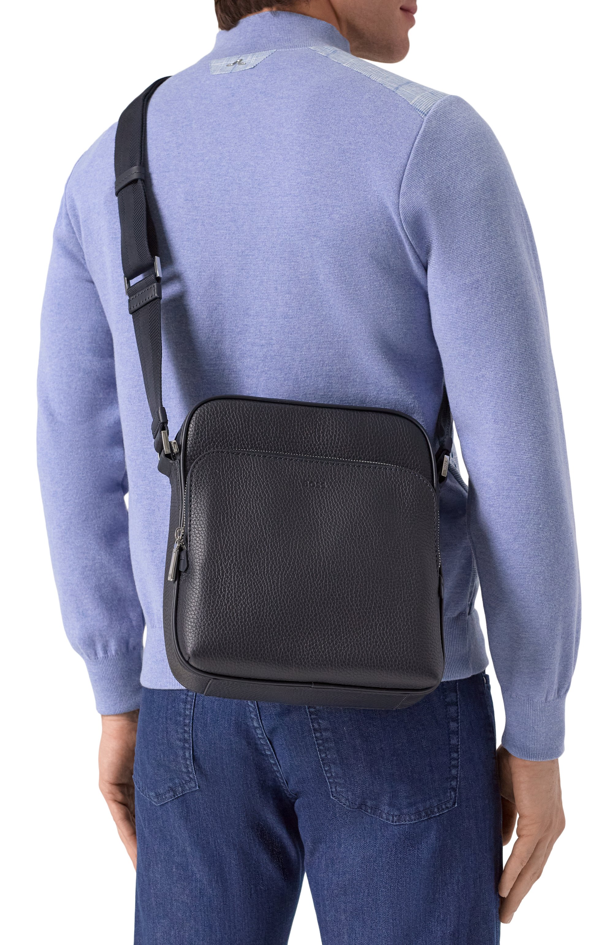 Сумка new crosstown BOSS темно-синего цвета по цене 52450 руб., арт. 50529288, фото 2 Сумка new crosstown BOSS, арт. 50529288, фото 2