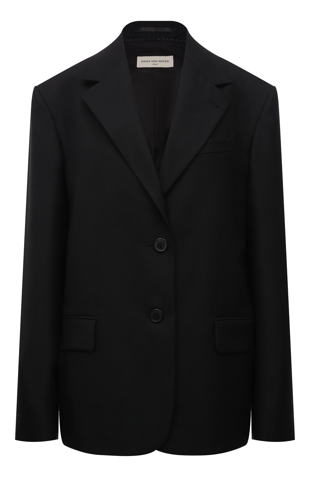 Шерстяной жакет DRIES VAN NOTEN черного цвета по цене 105500 руб., арт. 212-030418-3183, фото 1 Шерстяной жакет DRIES VAN NOTEN, арт. 212-030418-3183, фото 1