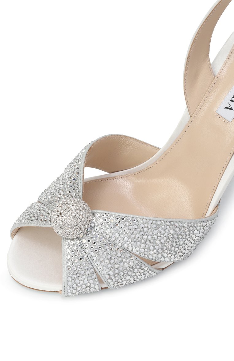 Текстильные босоножки italian flirt 105 AQUAZZURA, арт. IFTHIGBR/STD, фото 1