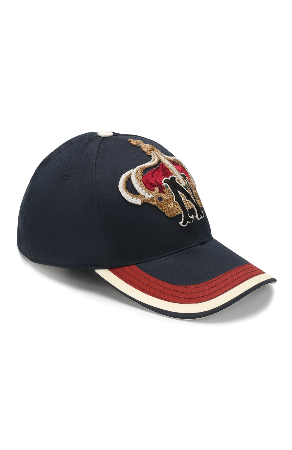 Хлопковая бейсболка DOLCE & GABBANA синего цвета по цене 72250 руб., арт. GH590Z/FPFMT, фото 1 Хлопковая бейсболка DOLCE & GABBANA, арт. GH590Z/FPFMT, фото 1