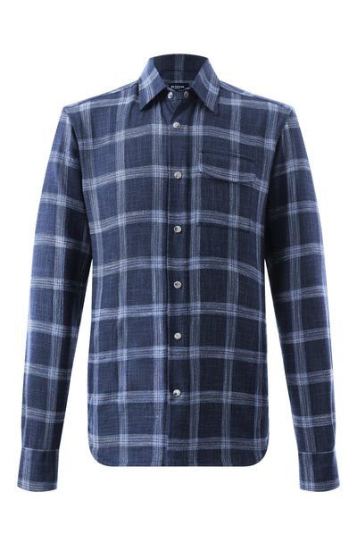 Мужская рубашка из шерсти и шелка KITON, арт. UMCBUBAK0616E05