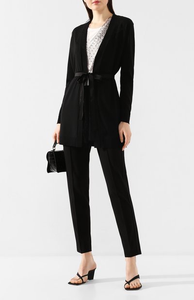 Шерстяной кардиган REDVALENTINO черного цвета по цене 37500 руб., арт. TR3KAA53/4VM, фото 2 Шерстяной кардиган REDVALENTINO, арт. TR3KAA53/4VM, фото 2