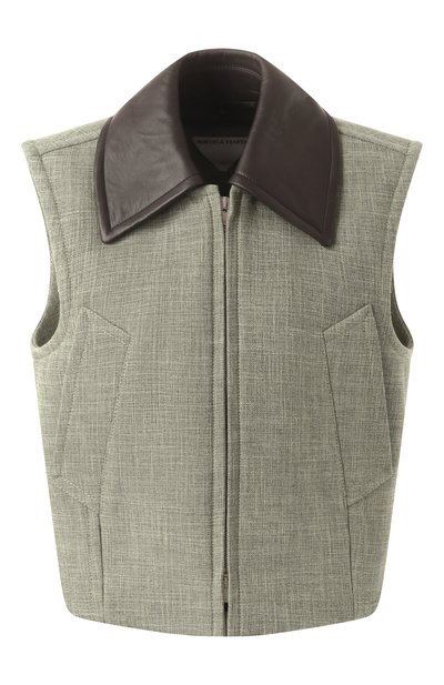 Женский жилет из вискозы и хлопка BOTTEGA VENETA, арт. 812015/VKPH0