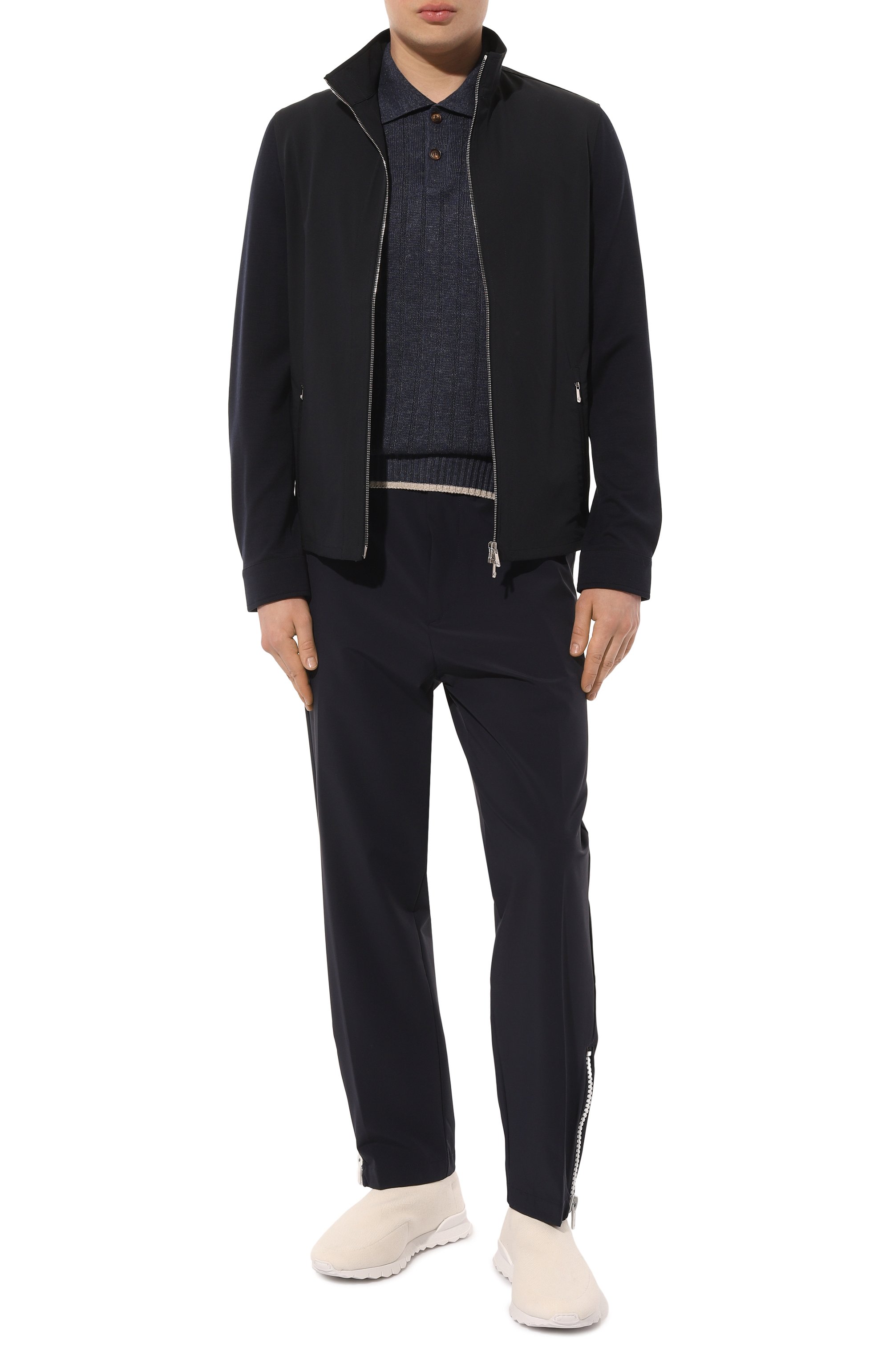 Текстильные кроссовки KITON, арт. USSA089N01046, фото 2