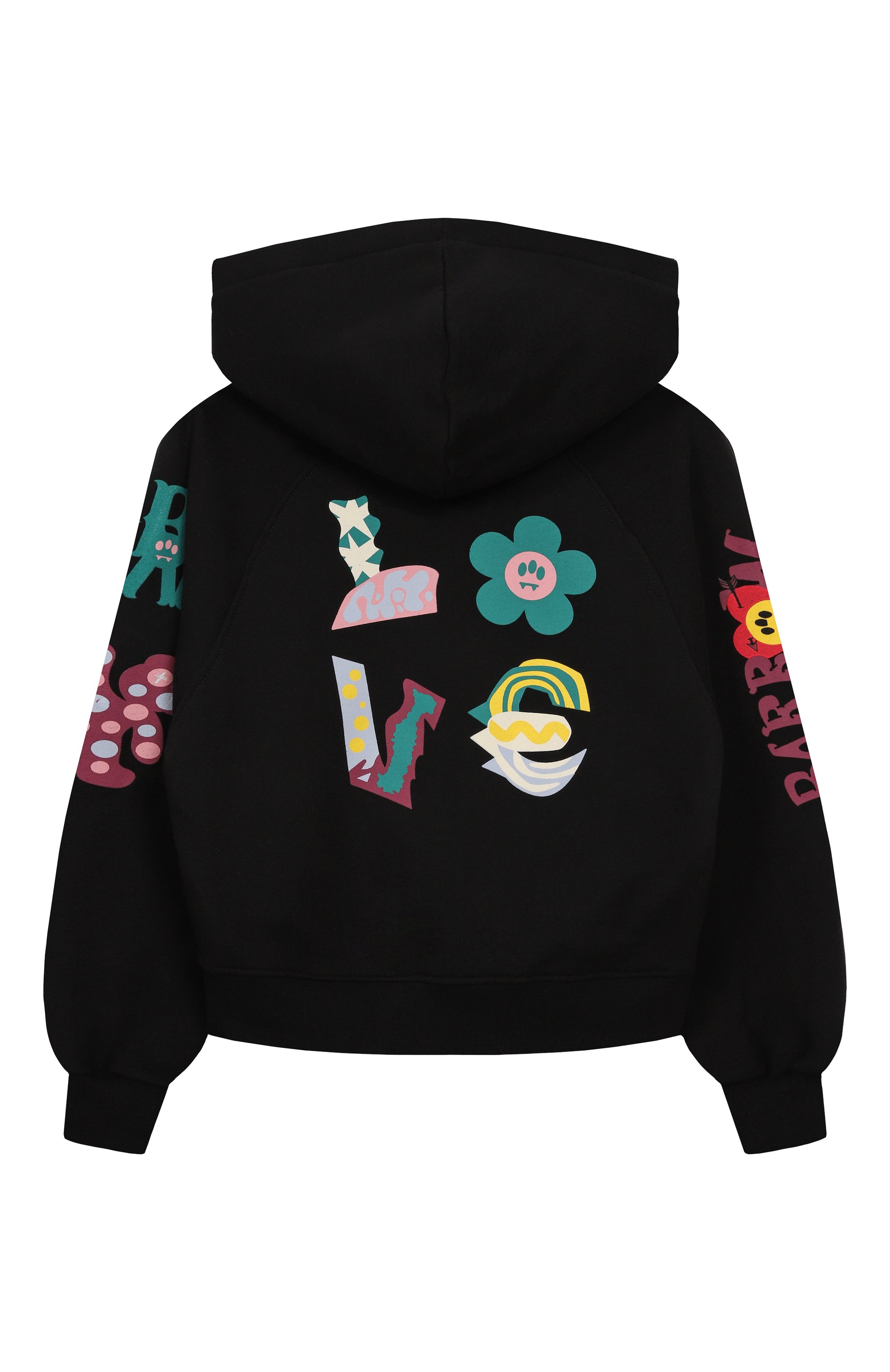 Хлопковое худи BARROW черного цвета по цене 16200 руб., арт. F5BKJGHS189, фото 2 Хлопковое худи BARROW, арт. F5BKJGHS189, фото 2