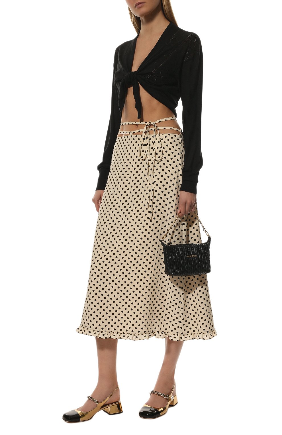 Сумка MIU MIU черного цвета по цене 100000 руб., арт. 5NE844-N88-F0002, фото 3 Сумка MIU MIU, арт. 5NE844-N88-F0002, фото 3